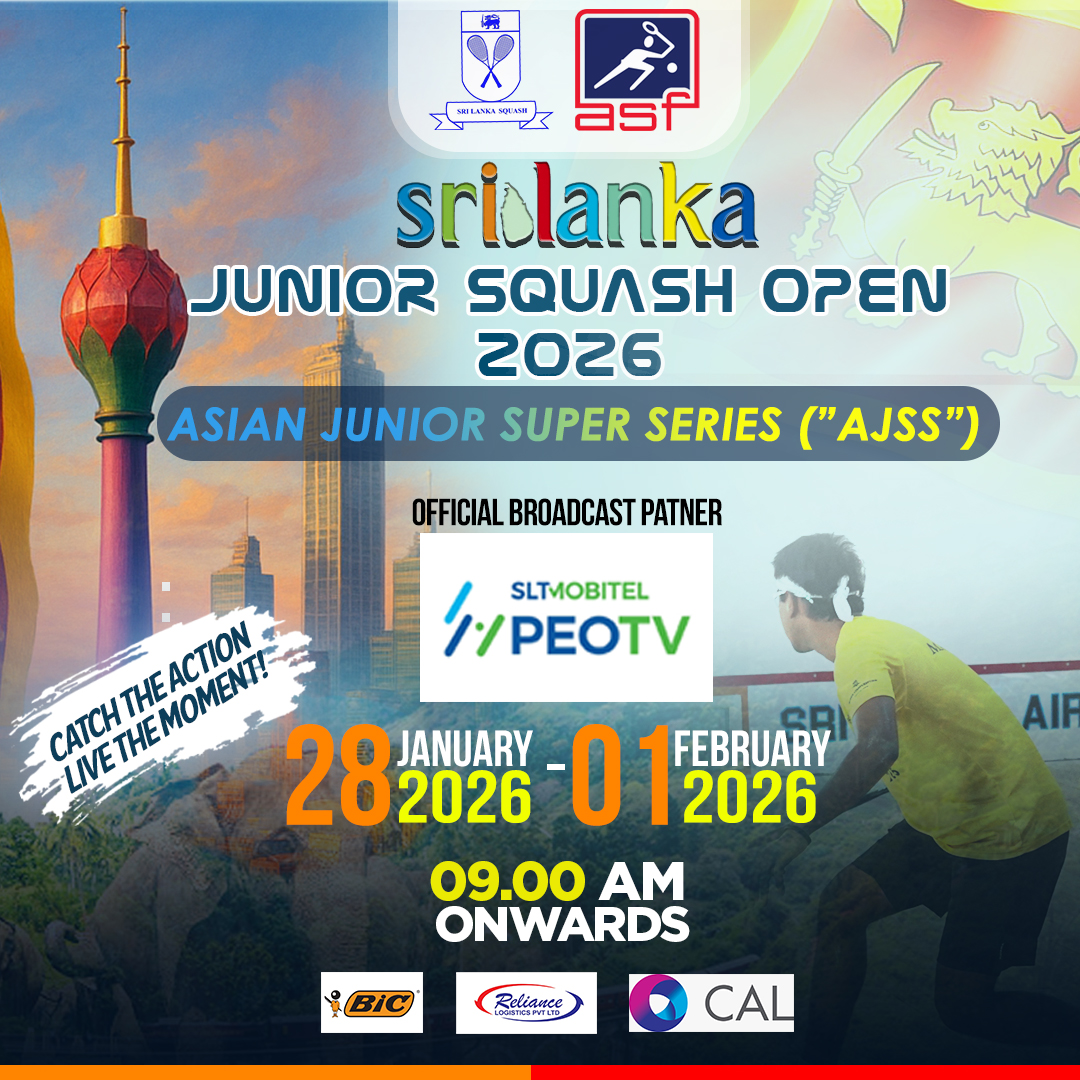 🎾 Sri Lanka Junior Squash Open 2026 🌏... - Sri Lanka Squash | Facebook