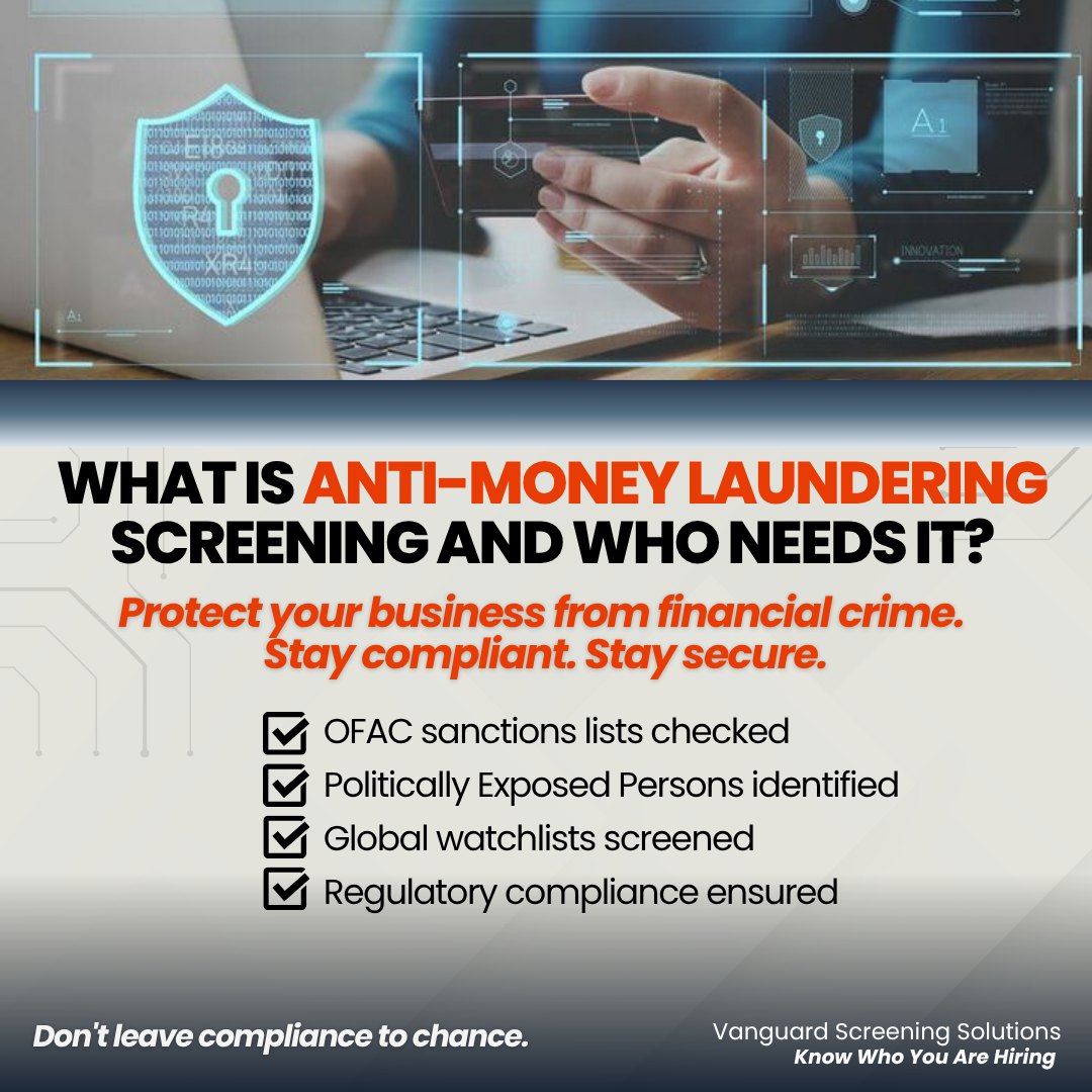Vanguard - Anti-Money Laundering (AML) screening is a critical ...