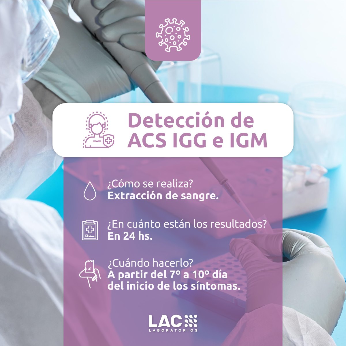 TEST ACS IGG e IGM COVID-19 • Te... - LAC Laboratorios