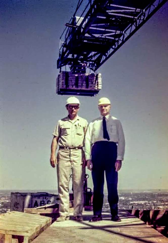 Tower of the Americas construction in 1968