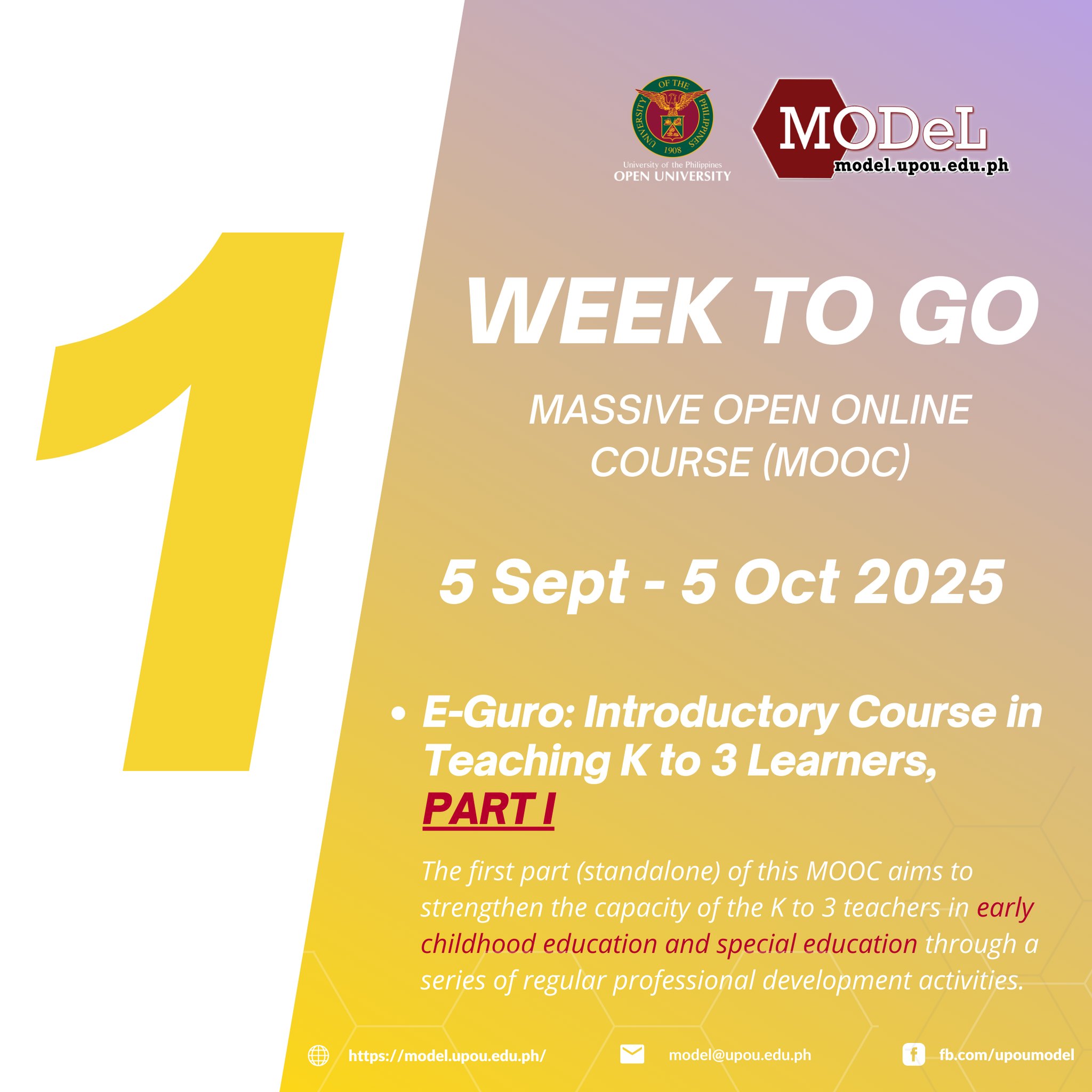 UPOU Massive Open... - UPOU Massive Open Distance e-Learning