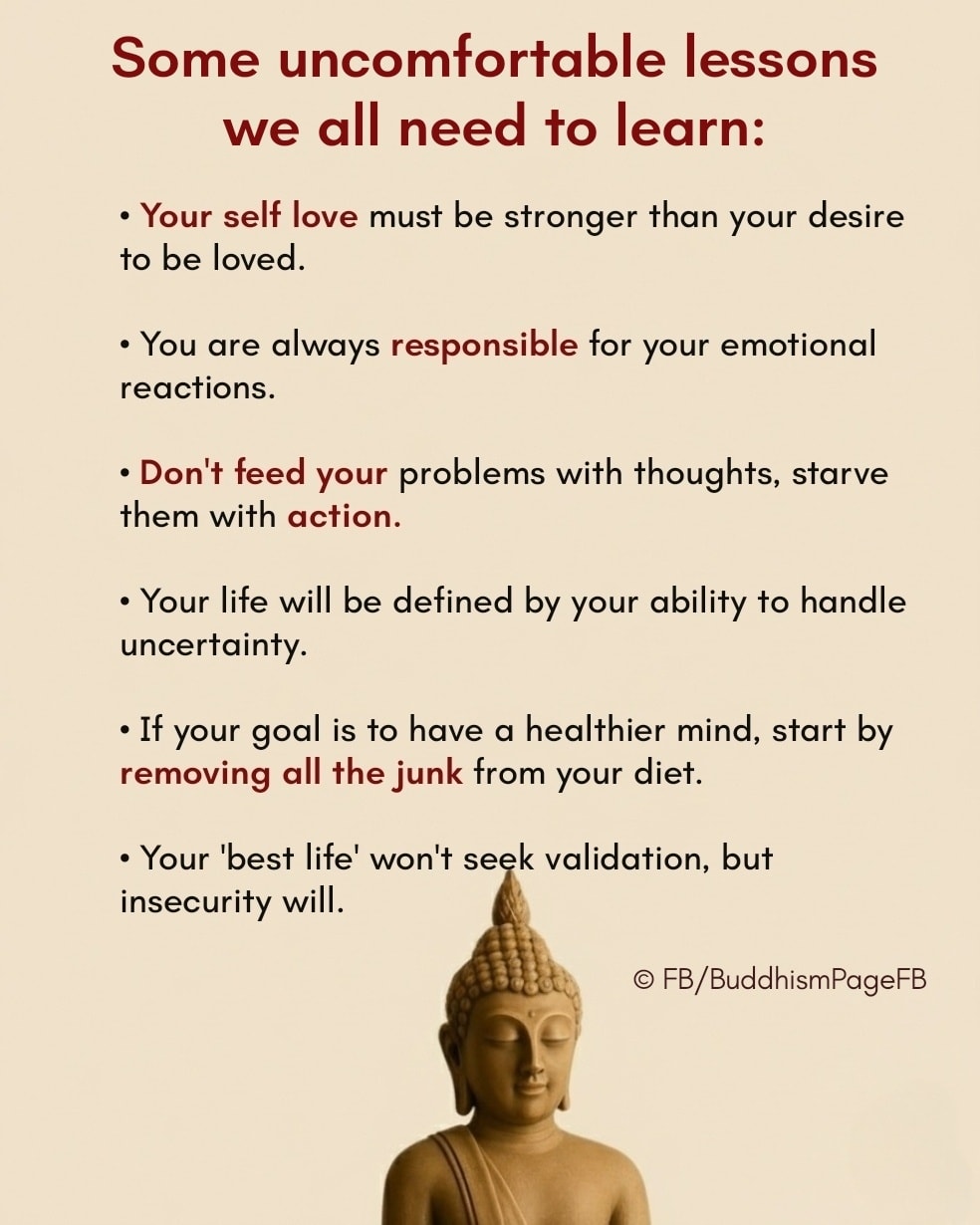 Buddhism - Some uncomfortable lessons we all need to learn.. | Facebook