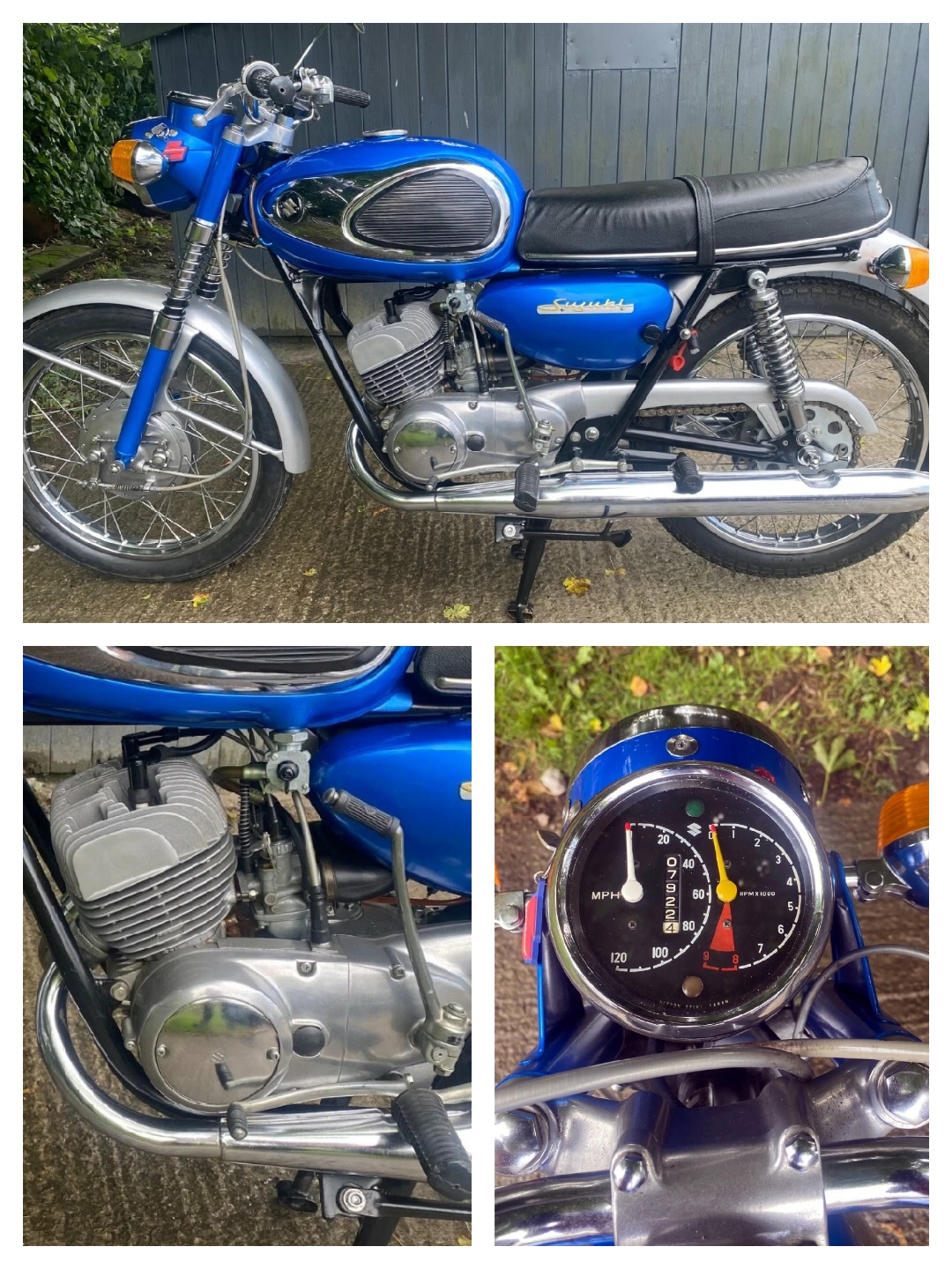 キイロン Ad: 1968 Suzuki T200 Invader - 'only done 7900 miles' On eBay here