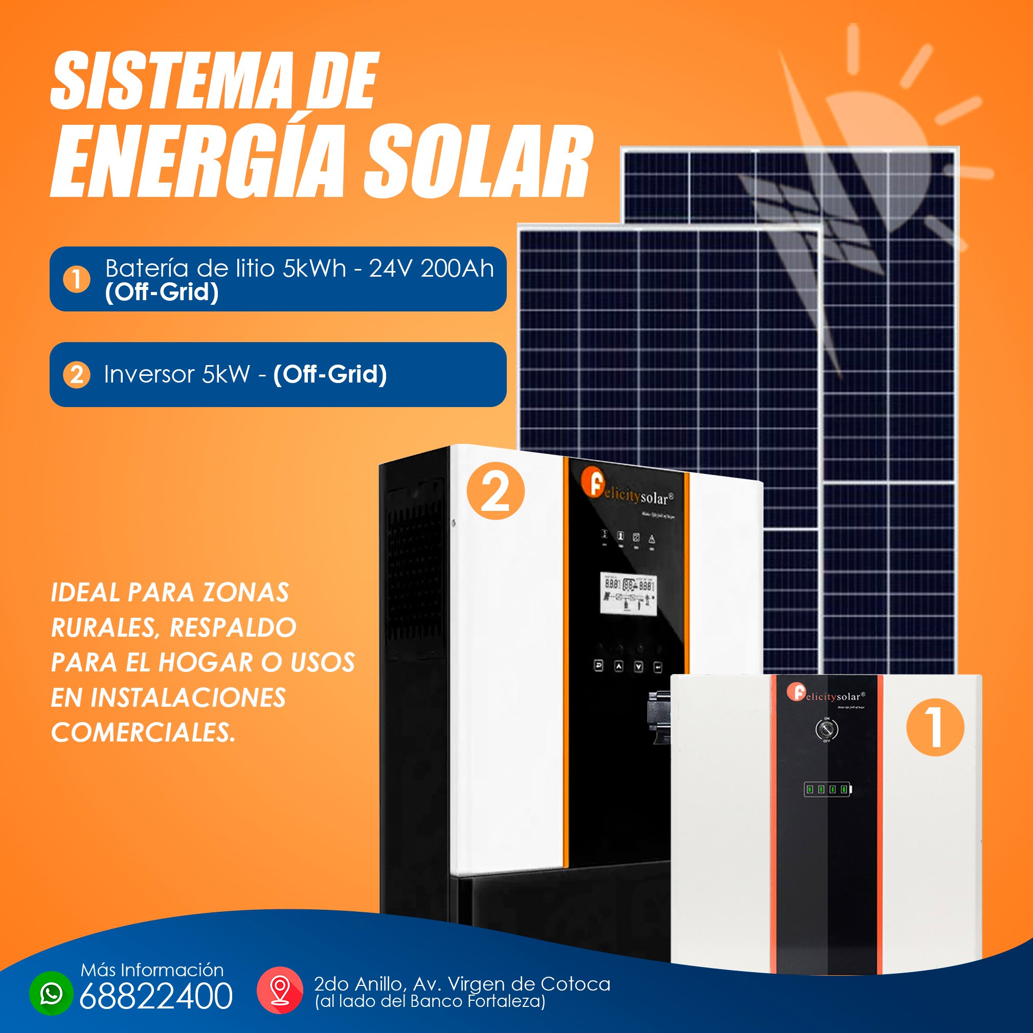 Energía - 🔋 Energía confiable donde la necesites Con batería de litio y ...