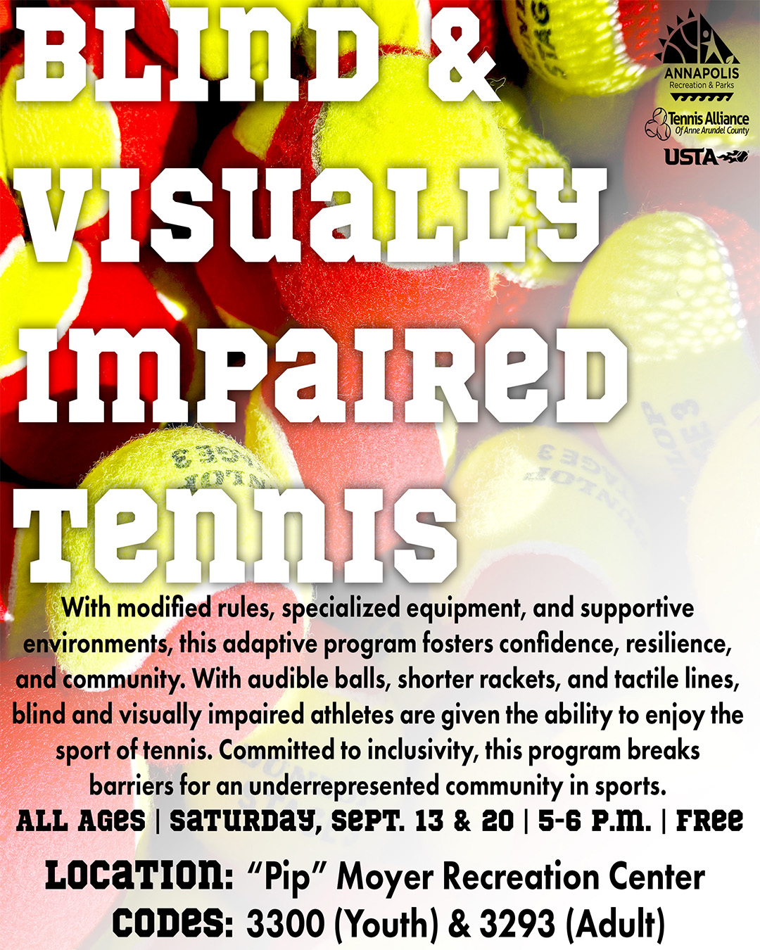 Annapolis - NEW Join us Saturday Sept. 13 and 20 for Blind & Visually ...