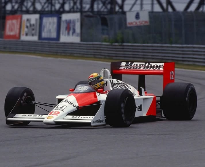 Ayrton Senna (McLaren-Honda MP4/4), Canadian GP, 1988. @gp_classic