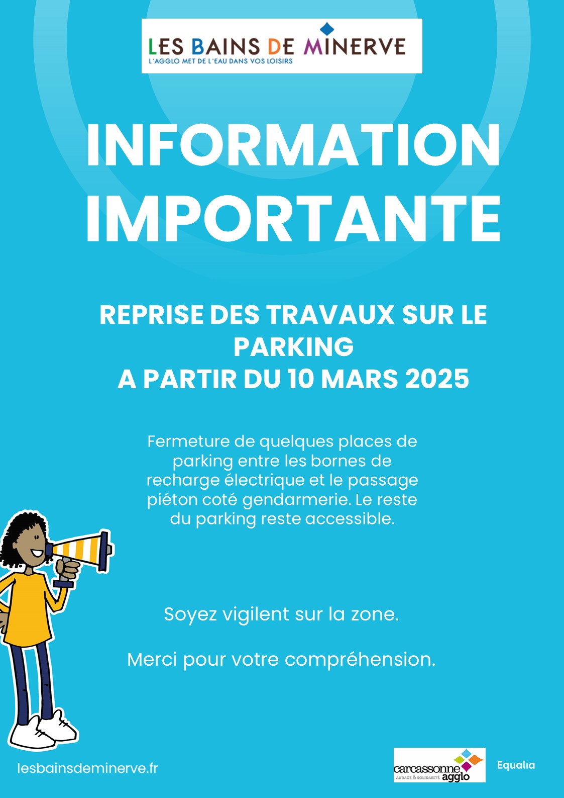 Les - 🚧 INFORMATION IMPORTANTE 🚧 📢 Reprise des travaux sur le parking à ...