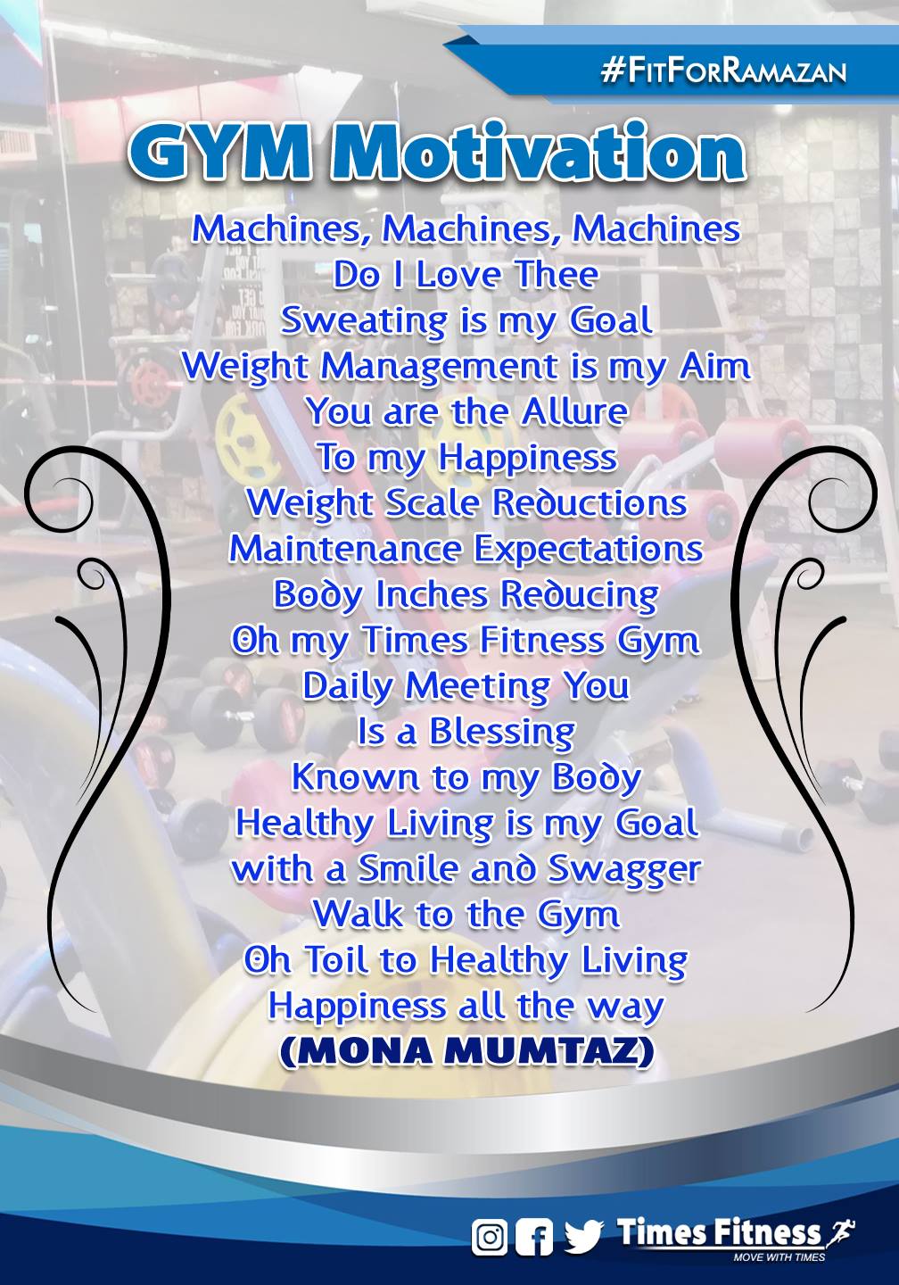 Times Fitness - A Motivational Poem written by our valued... | Facebook