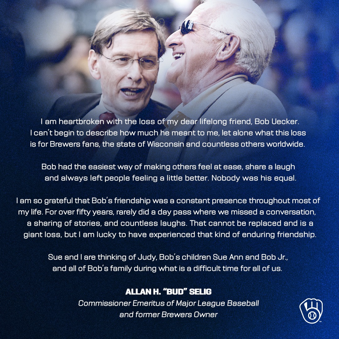 did bob uecker smoke cigarettes Commissioner Emeritus Bud Selig on Bob Uecker: