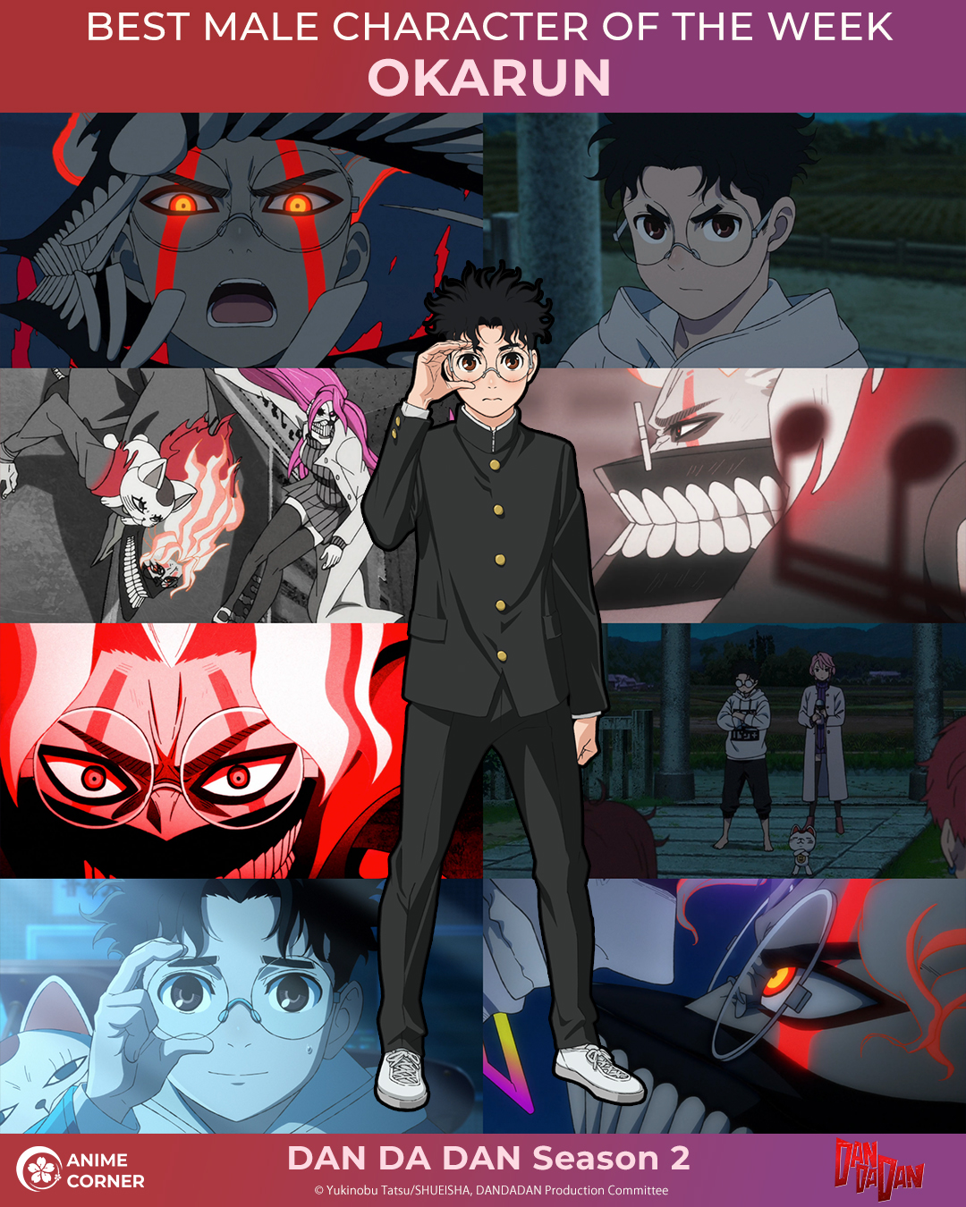 Anime Corner - Best male character of the week: Okarun! 👽 | Facebook