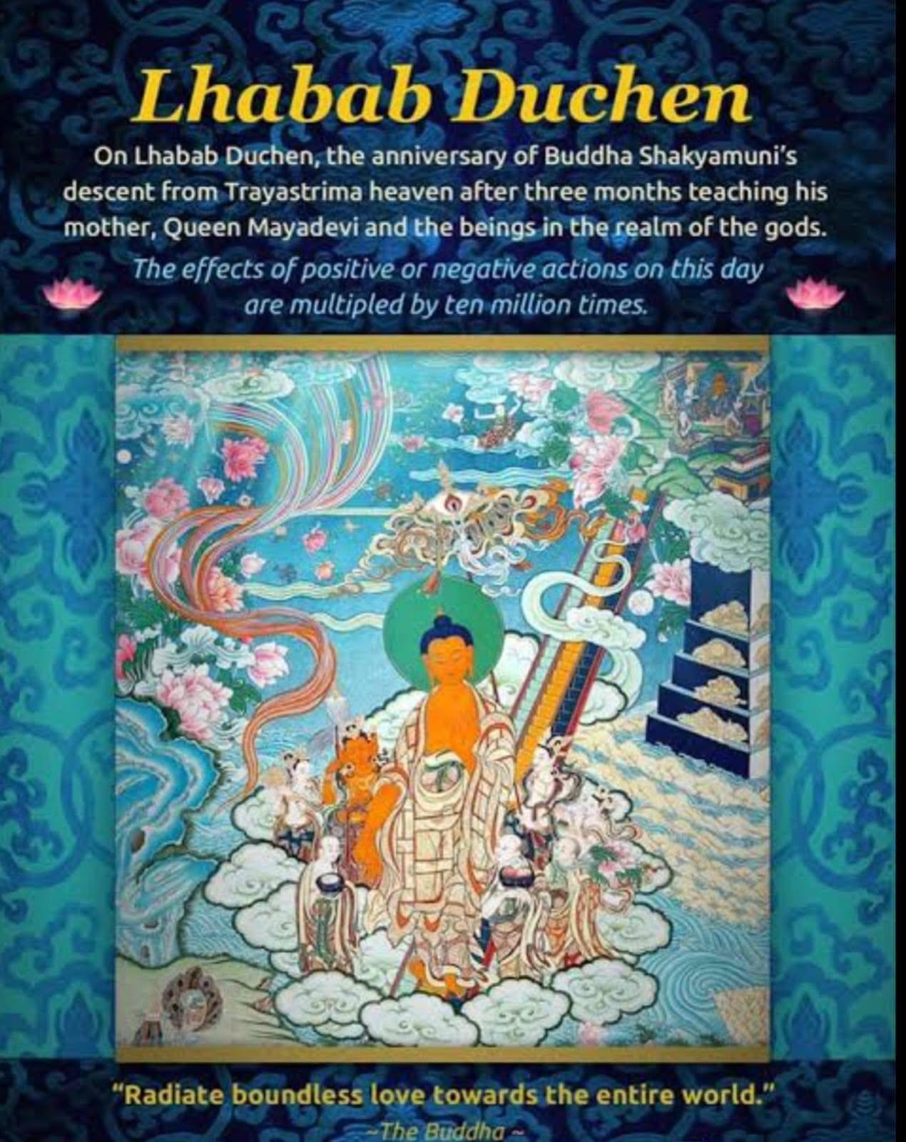Government - On this sacred day of Lhabab Duchen, we celebrate the ...