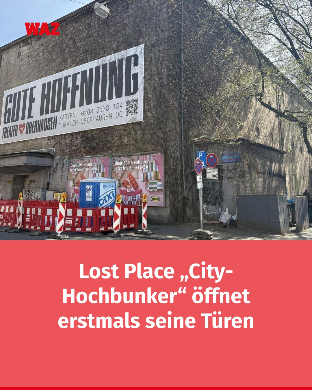 Viele Jahre hatte kein Bürger Zugang zum markanten Bunker in der Oberhausener Innenstadt. Nun können ihn Besucher erkunden