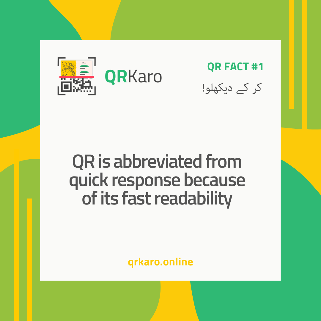 QRKaro - Digital Ordering - Learn some interesting facts about QR codes ...