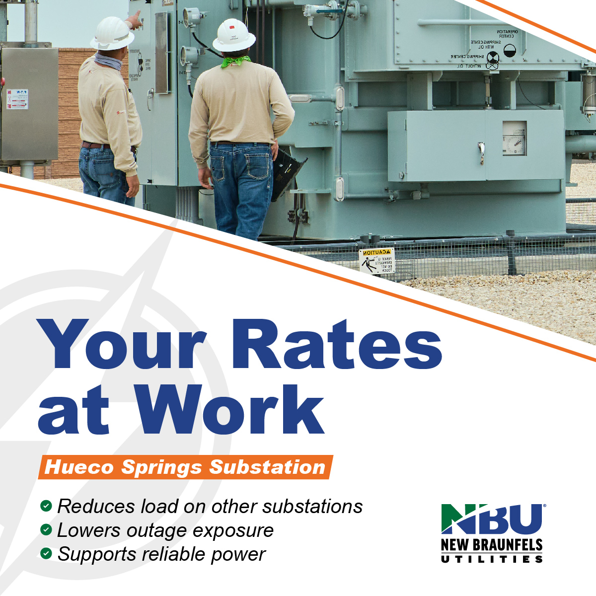 New - ⚡ Your Rates at Work: Hueco Springs Substation ⚡ We’ve officially ...