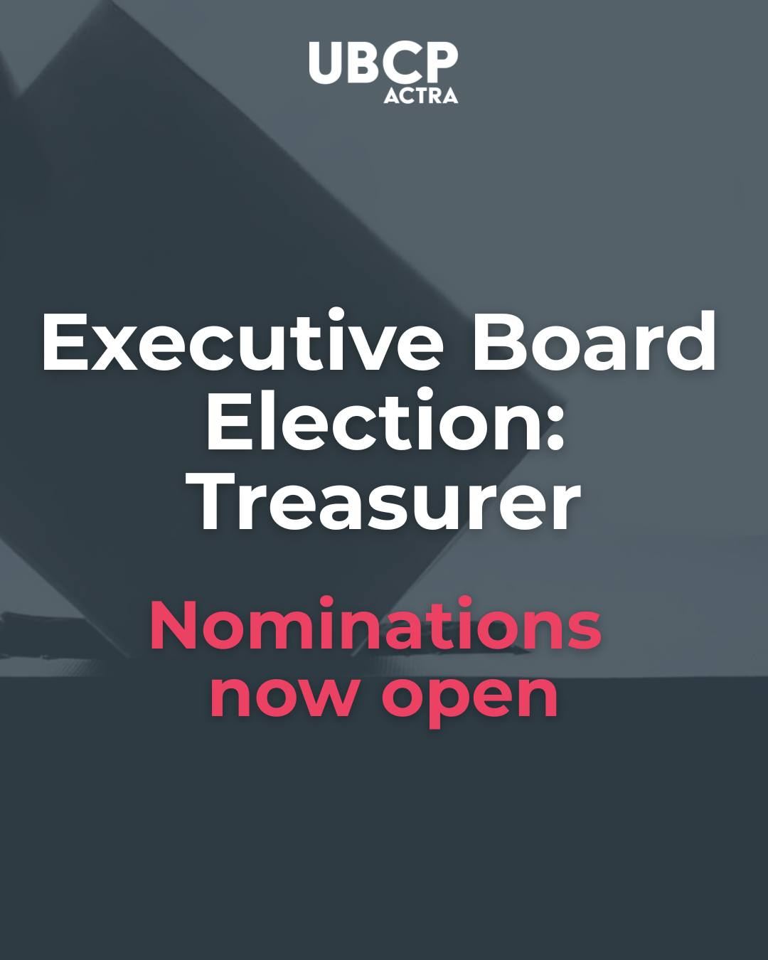 UBCP / ACTRA - We are looking for a new Treasurer to join... | Facebook