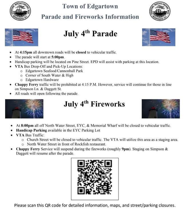 Edgartown - Looking for 4th of July info? Check out this QR code for ...