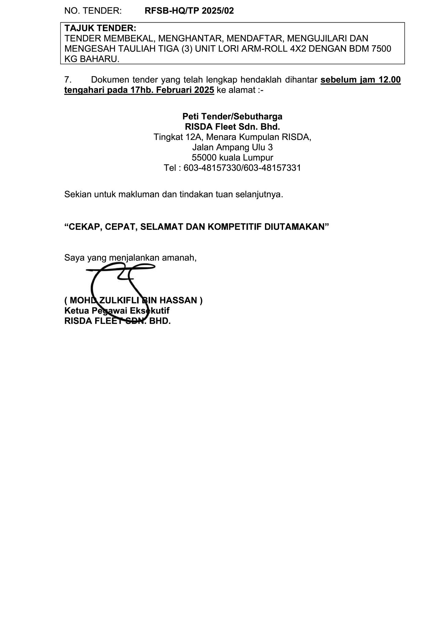 RISDA FLEET SDN BHD added a new photo. - RISDA FLEET SDN BHD