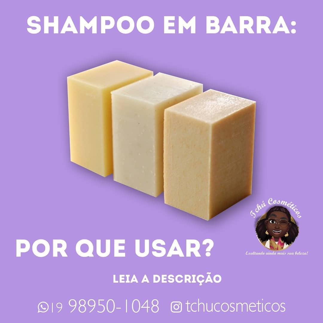 Tchú Cosméticos - O QUE É O SHAMPOO EM BARRA? É um produto... | Facebook