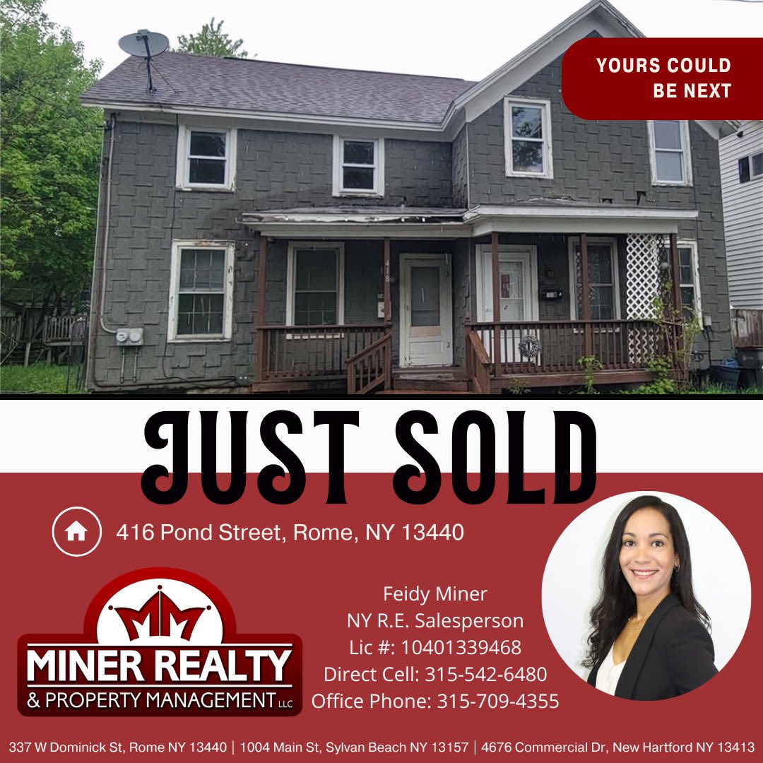 Miner Realty and Property Management LLC | Rome NY