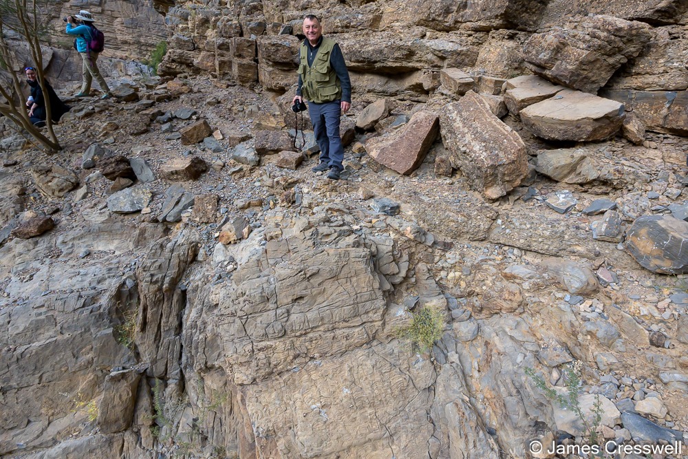 GeoWorld - Marcus standing above the same angular unconformity shown in ...