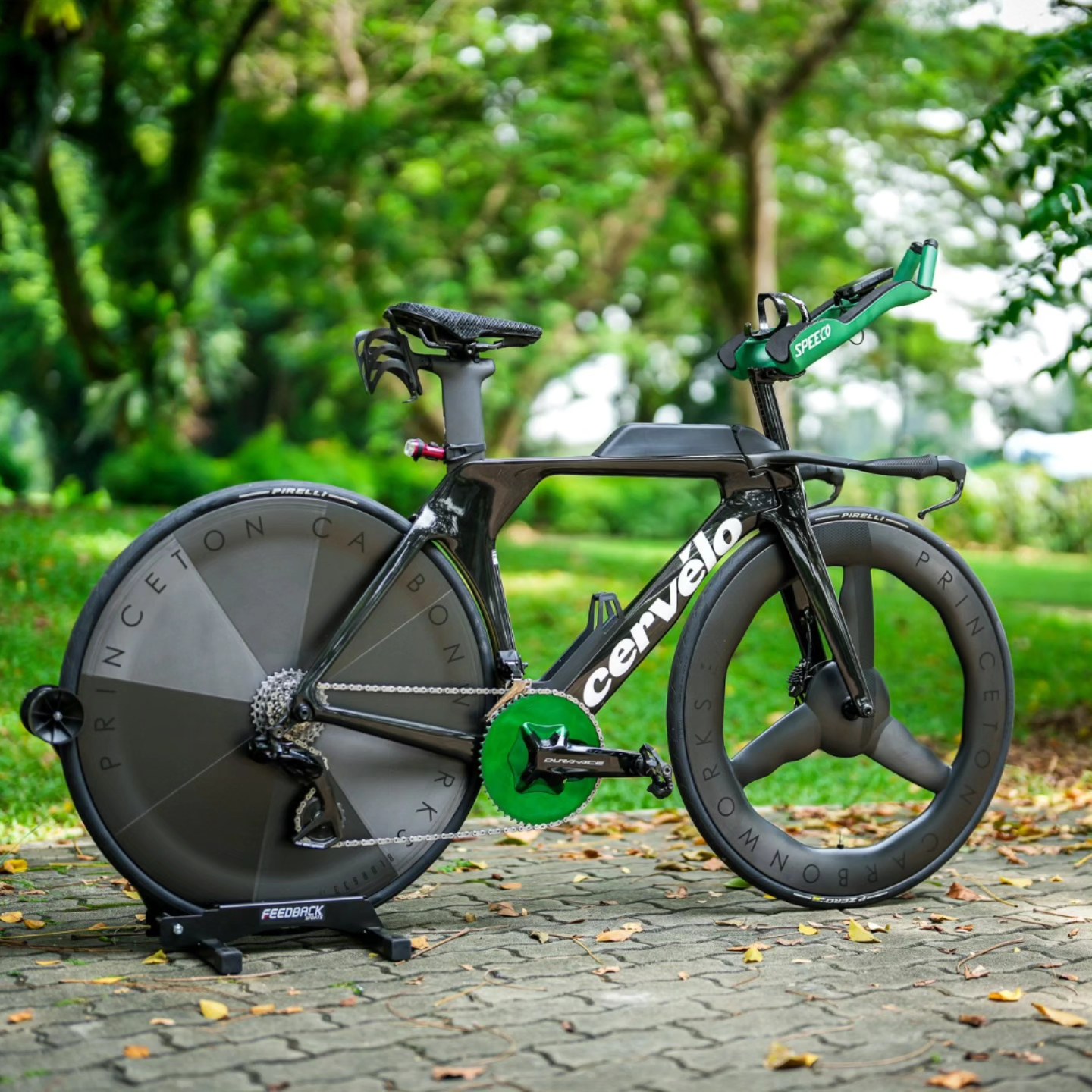 Princeton CarbonWorks Mach 7580 Tri Spoke front / Blur 633 Disc