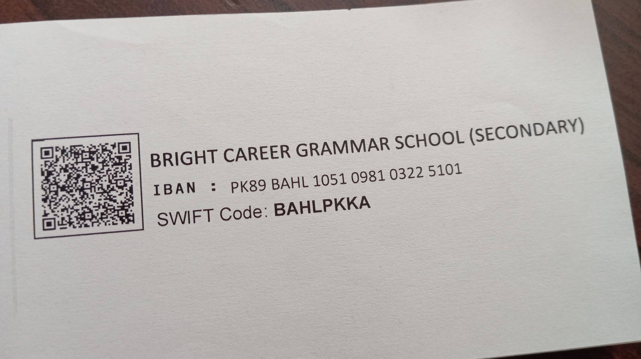 Bright Career Grammar School | Malir