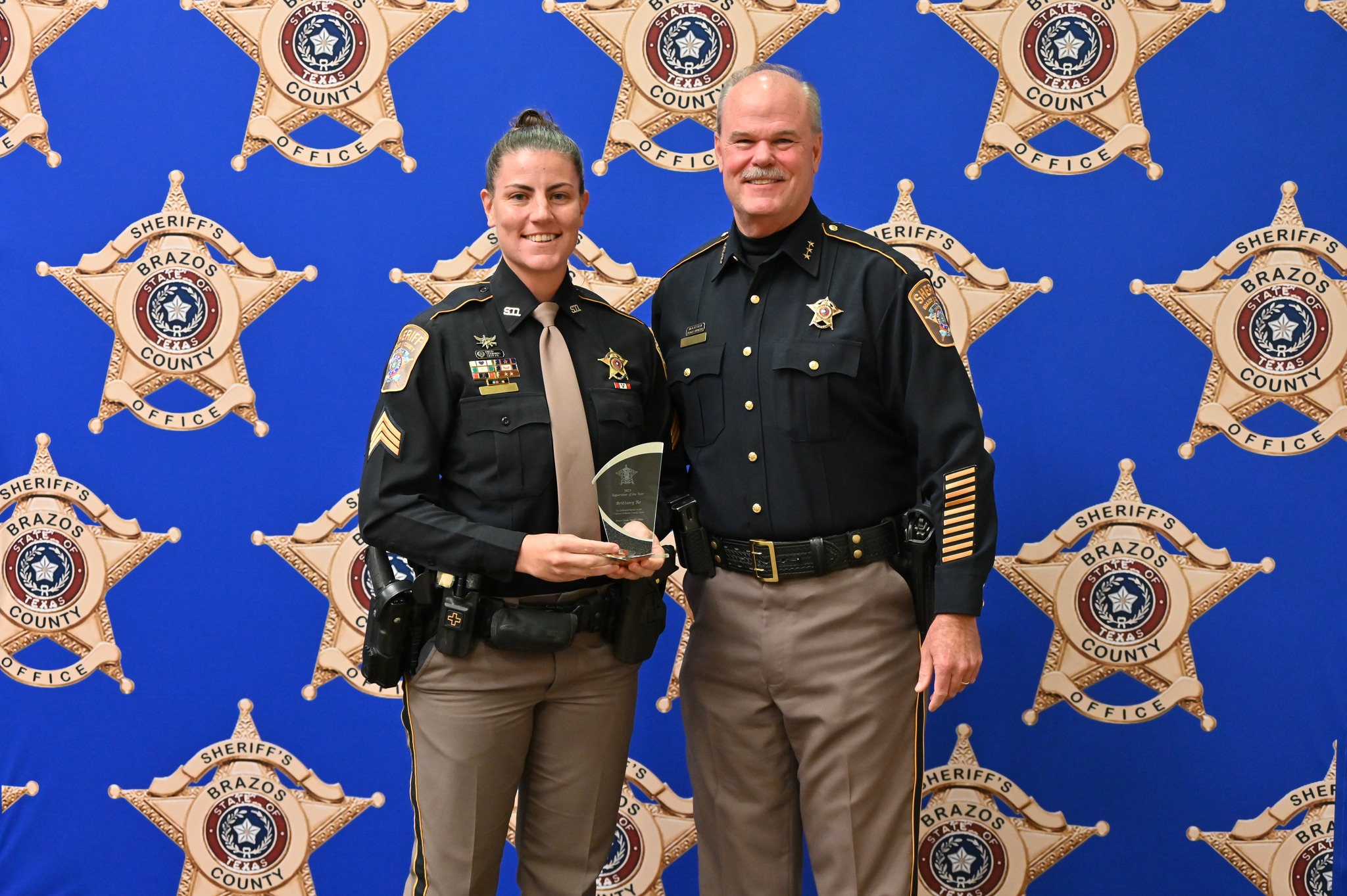 Visual Reference: Brazos Supervisor Of The Year Sgt Brittany Re