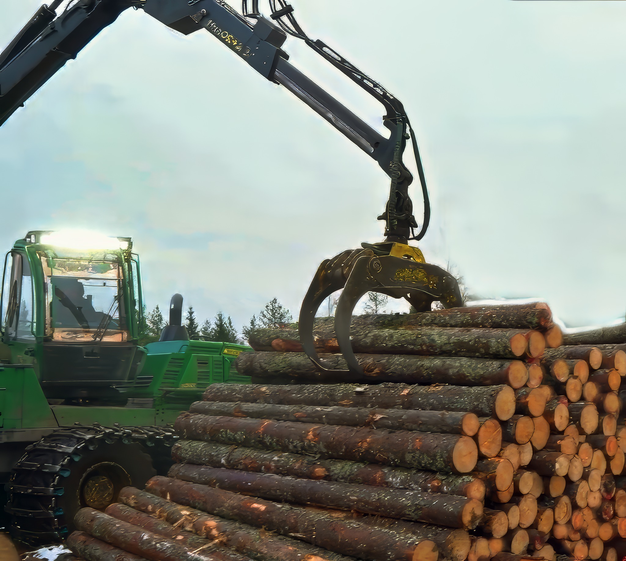 Janne - John Deere 1910G Log Stacker🔥 . . . . . . . #timber # ...