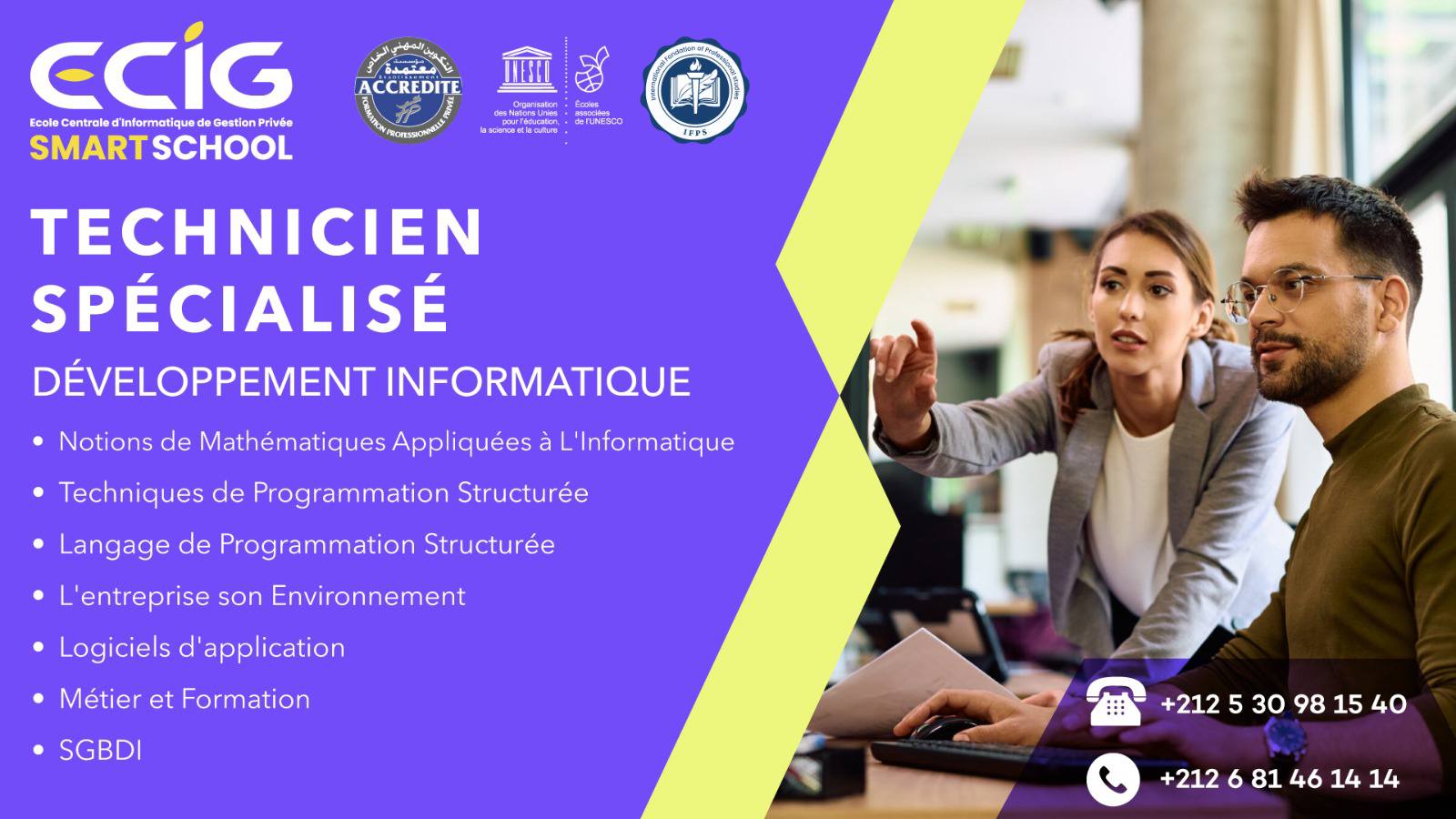 ECIG Ecole Centrale d'informatique et de Gestion