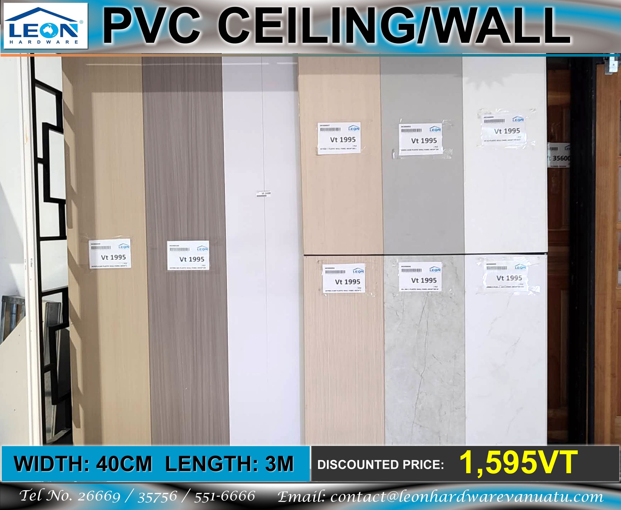 Leon Hardware Vanuatu - A great alternative to traditional painted ...