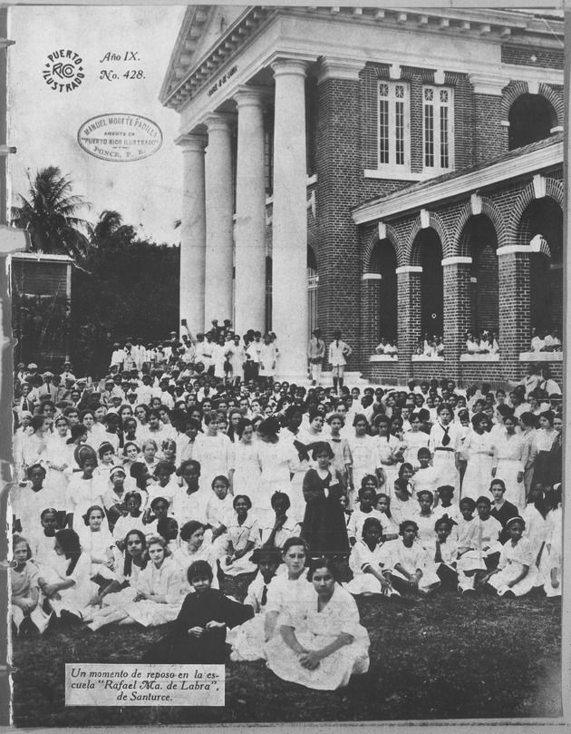 Historia - Puerto Rico Ilustrado (1918). Los estudiantes de la Escuela ...