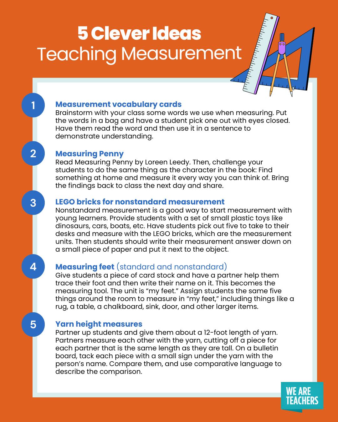 WeAreTeachers - Break out the rulers and measuring tapes! | Facebook