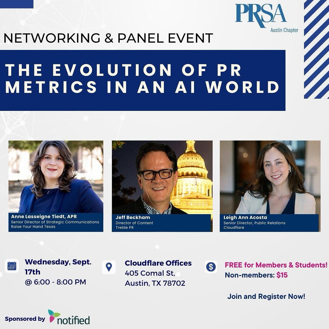 PRSA - 🚀 September Panel: The Evolution of Metrics in the Age of AI How ...
