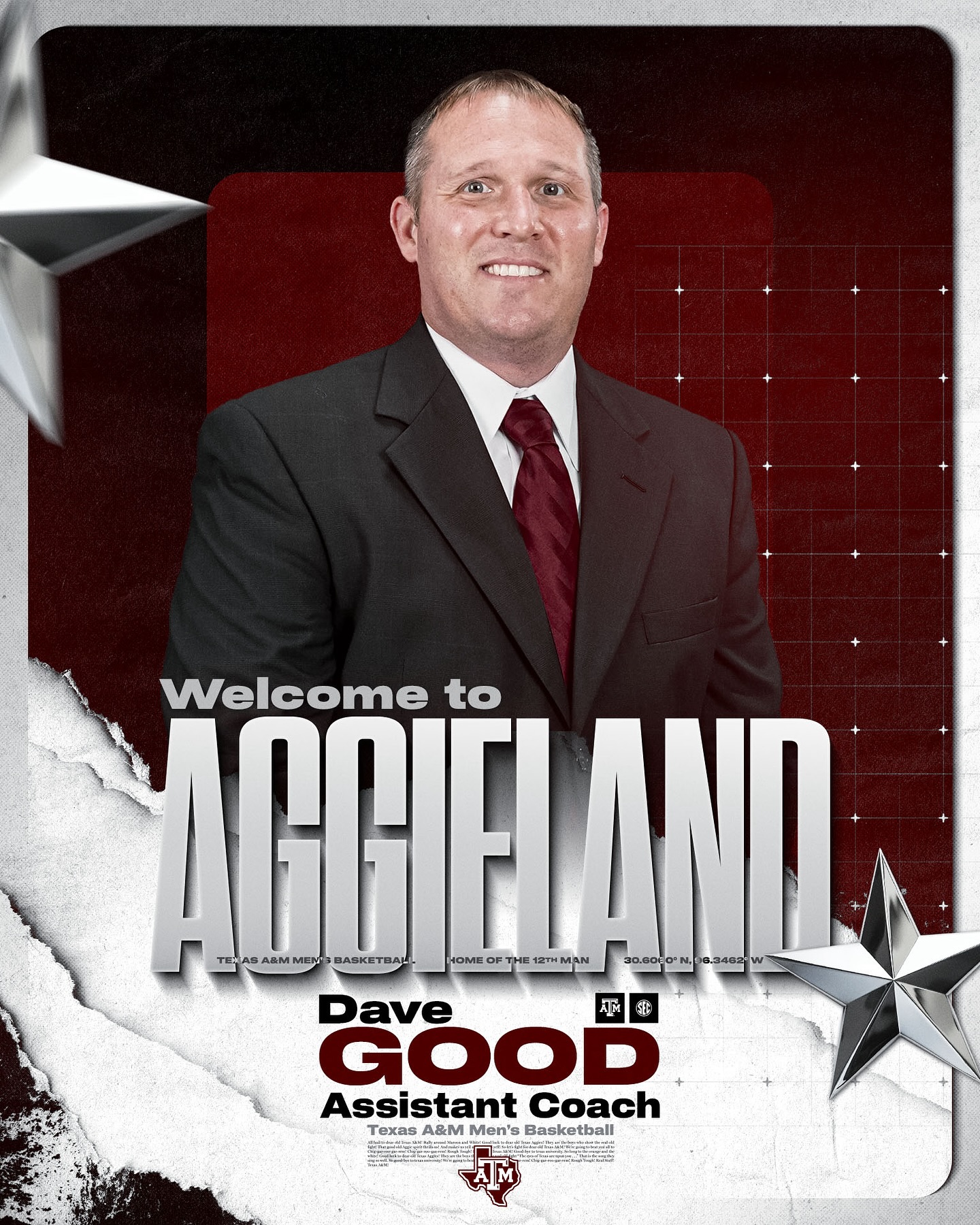 Welcome to Aggieland, Dave Good 🏡... - Texas A&M Basketball | Facebook