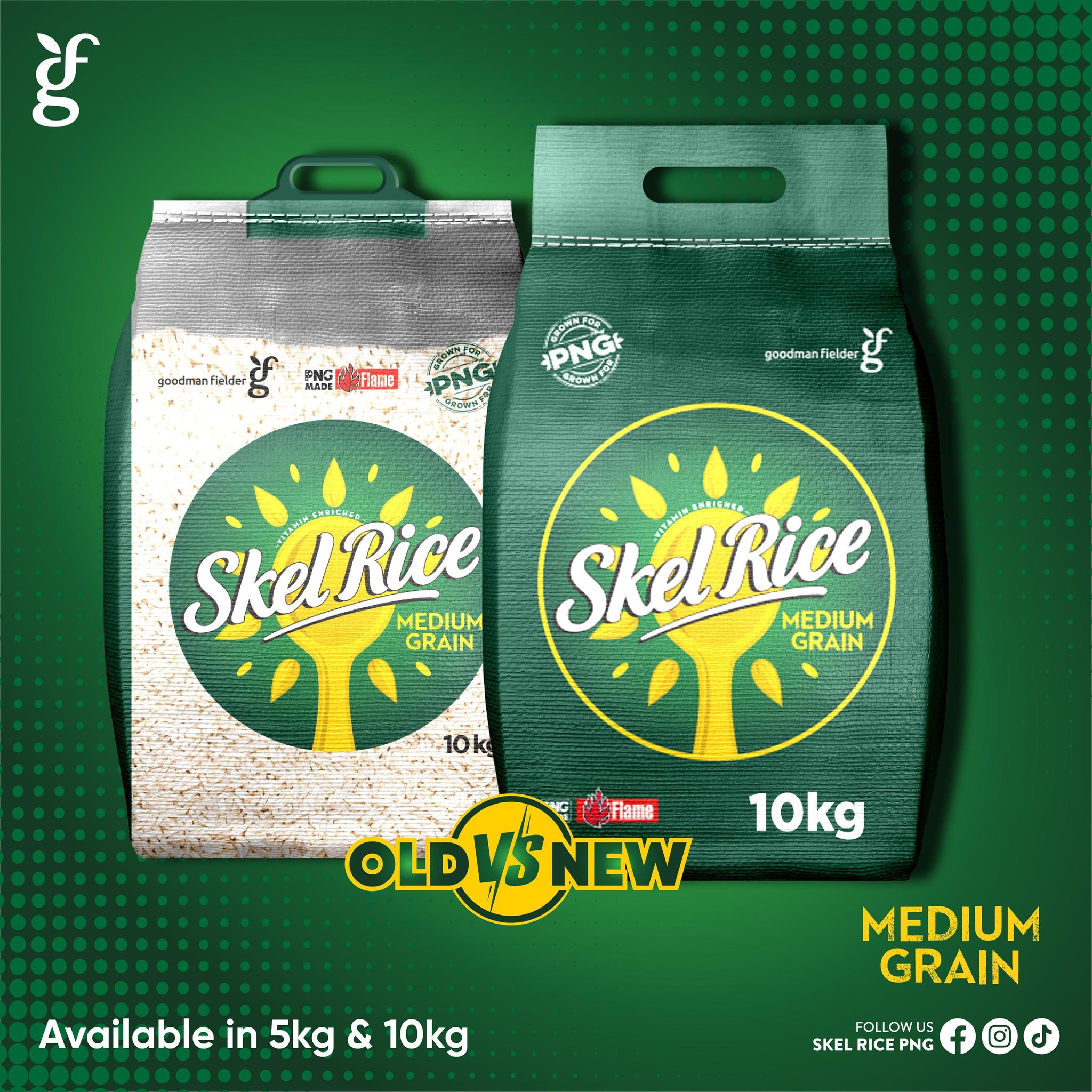 Skel Rice - New Look, Same Great Grain! 💚💪🌾 Skel Medium... | Facebook