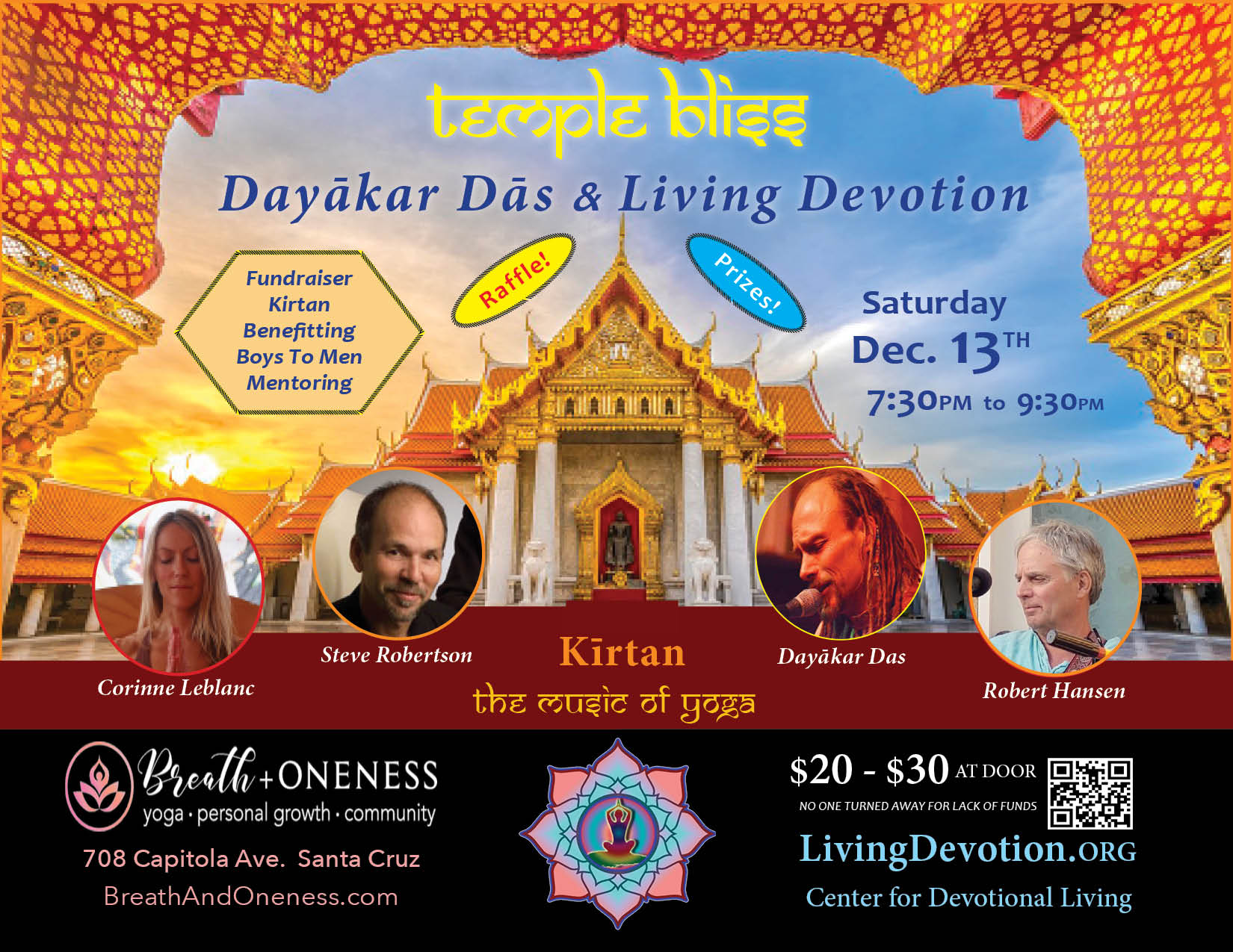 Santa - Holy-day Kirtan this Sat!!! Dayākar Dās & Living Devotion ...