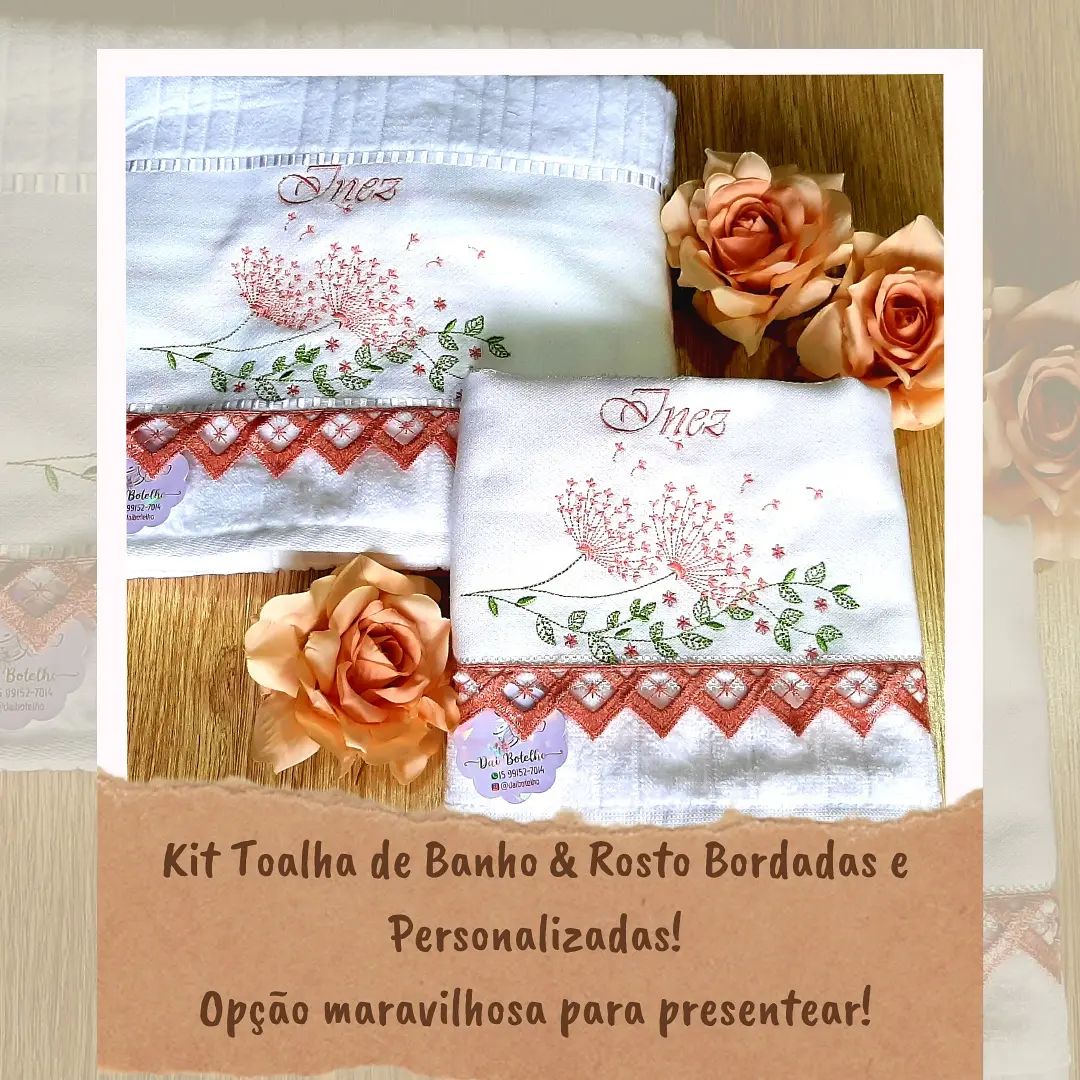 Kit Toalhas bordadas e... - Dai Botelho Costura Criativa | Facebook