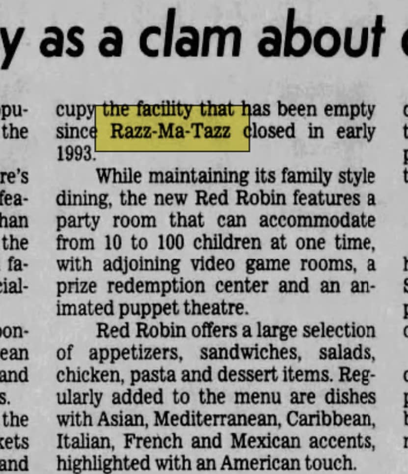 Razz*Ma*Tazz Pizza Palace - Sayreville, NJ Memories | Facebook