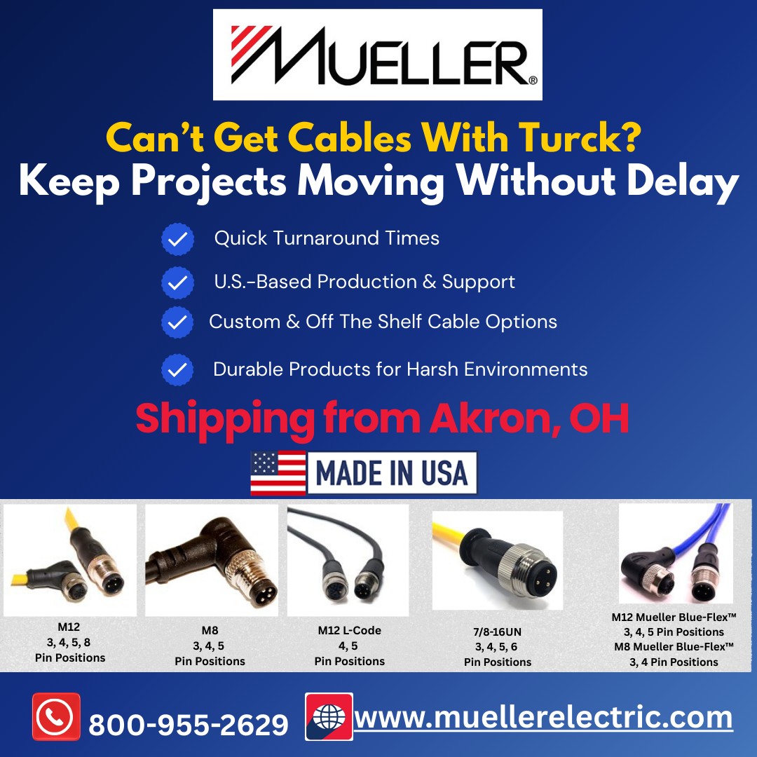 Mueller - Can't Get Cables With Turck? #MuellerElectric keeps your ...
