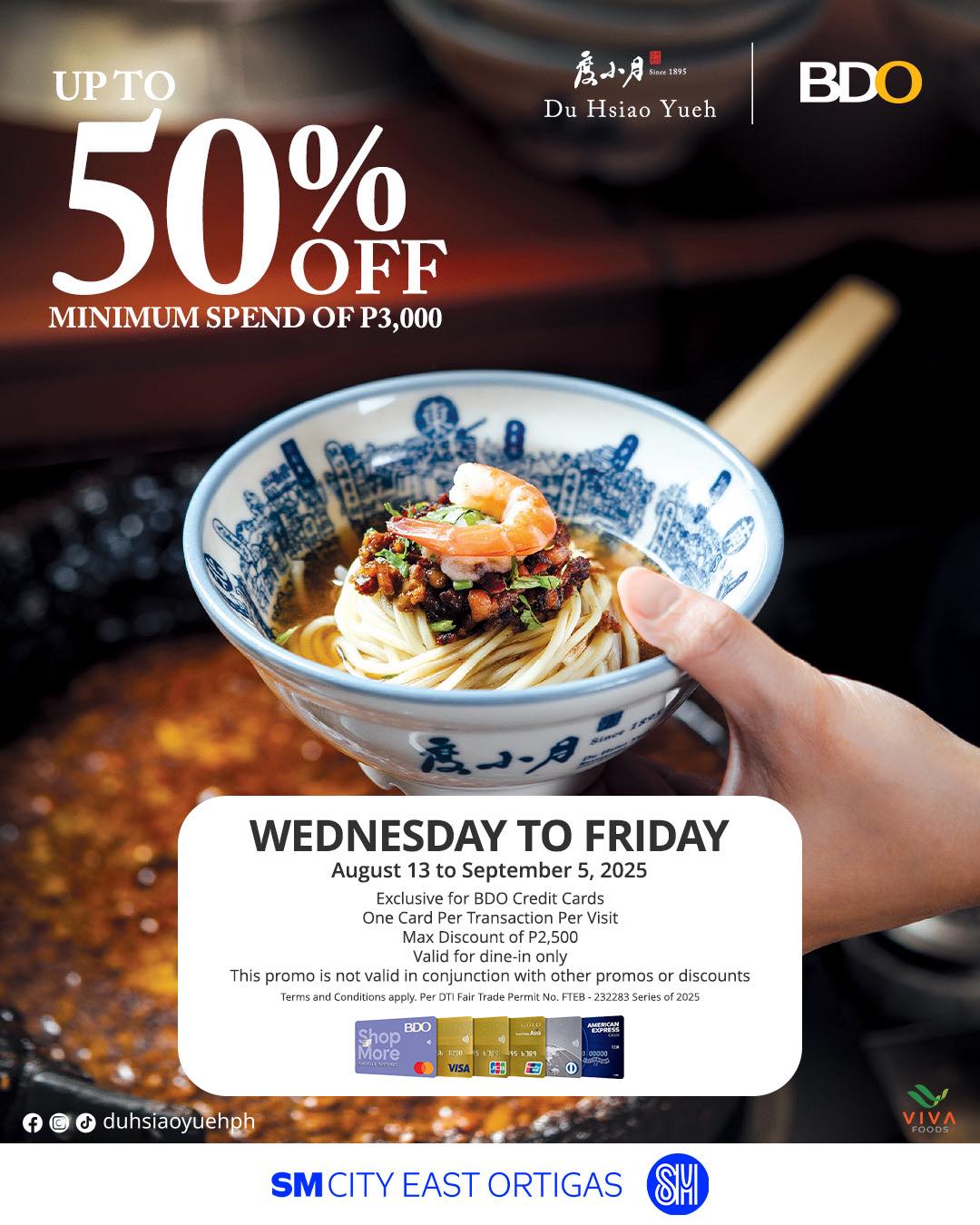 SM - BIG FLAVORS, BIGGER SAVINGS! Get up to 50% OFF at Du Hsiao Yueh ...