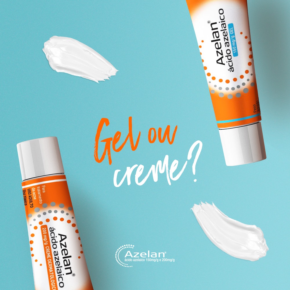 Azelan - Creme ou gel? Descubra qual o melhor Azelan® para sua pele. 👉 ...