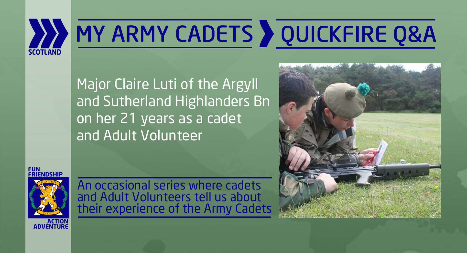 Major... - Highland Reserve Forces and Cadets Association | Facebook