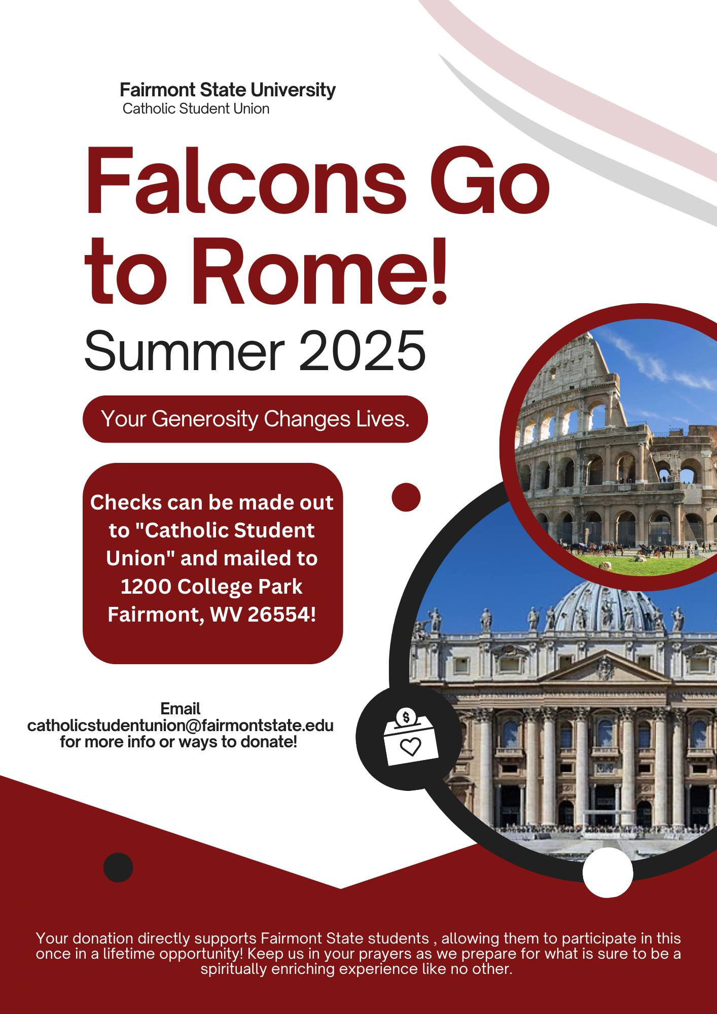 Fairmont - Our students will be speaking at the Masses at Immaculate ...