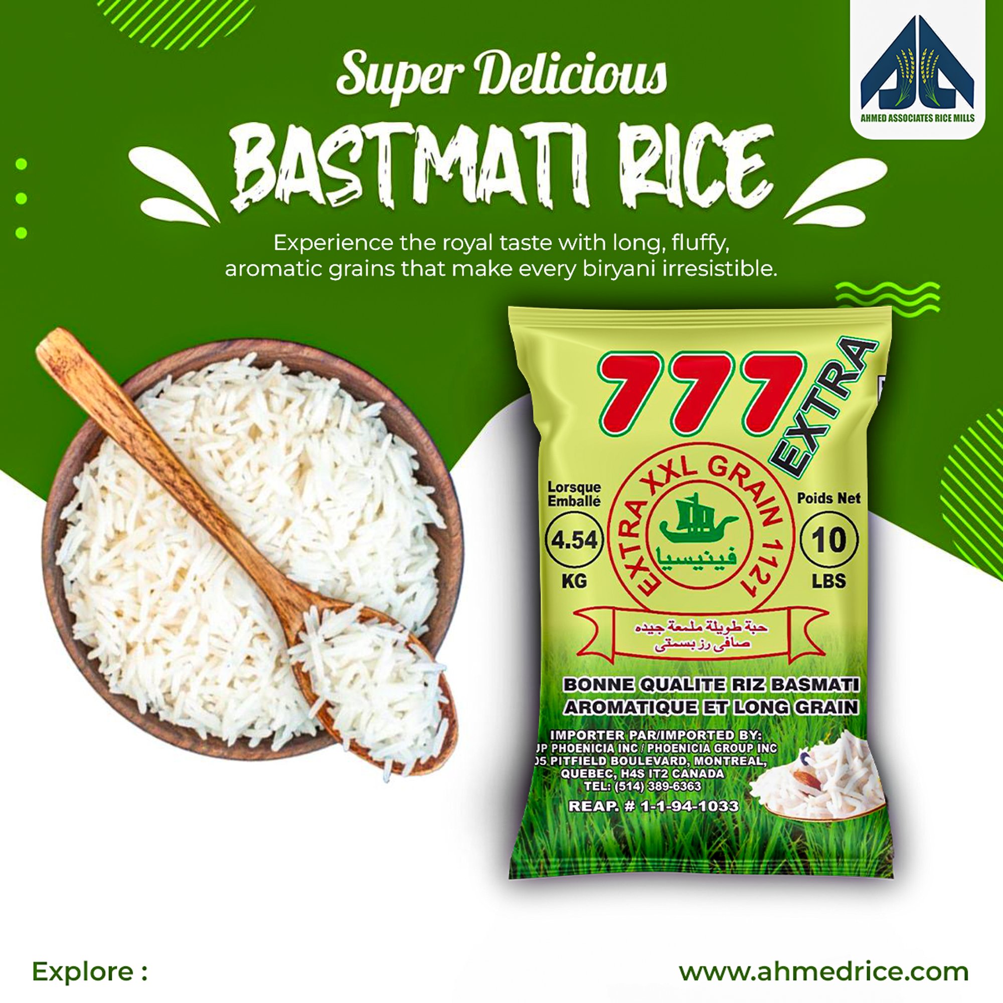 🌿 Super Delicious Basmati Rice – 777... - Ahmed Associates | Facebook