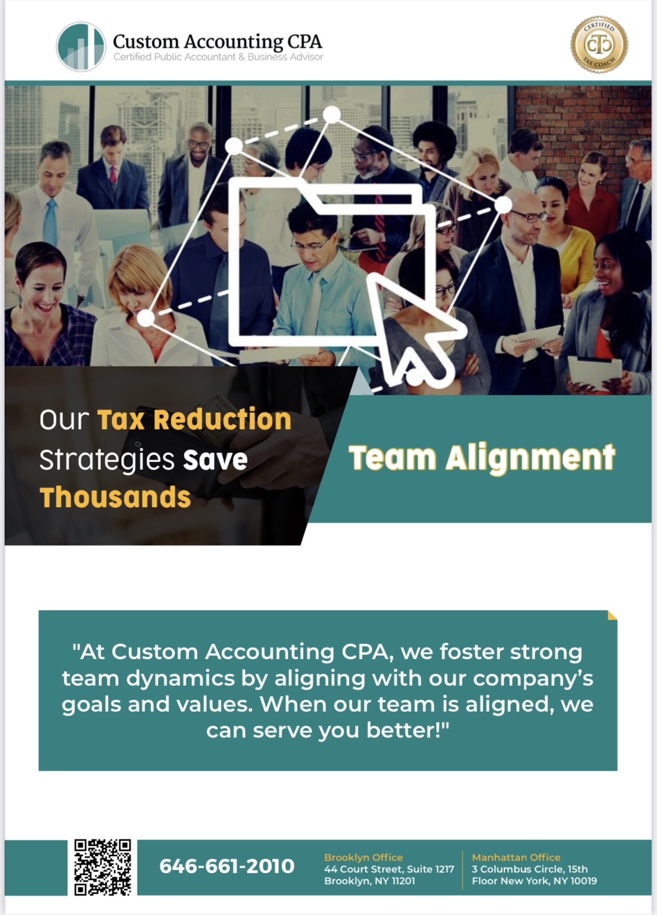Core Value #3: Team Alignment ... - Custom Accounting CPA | Facebook