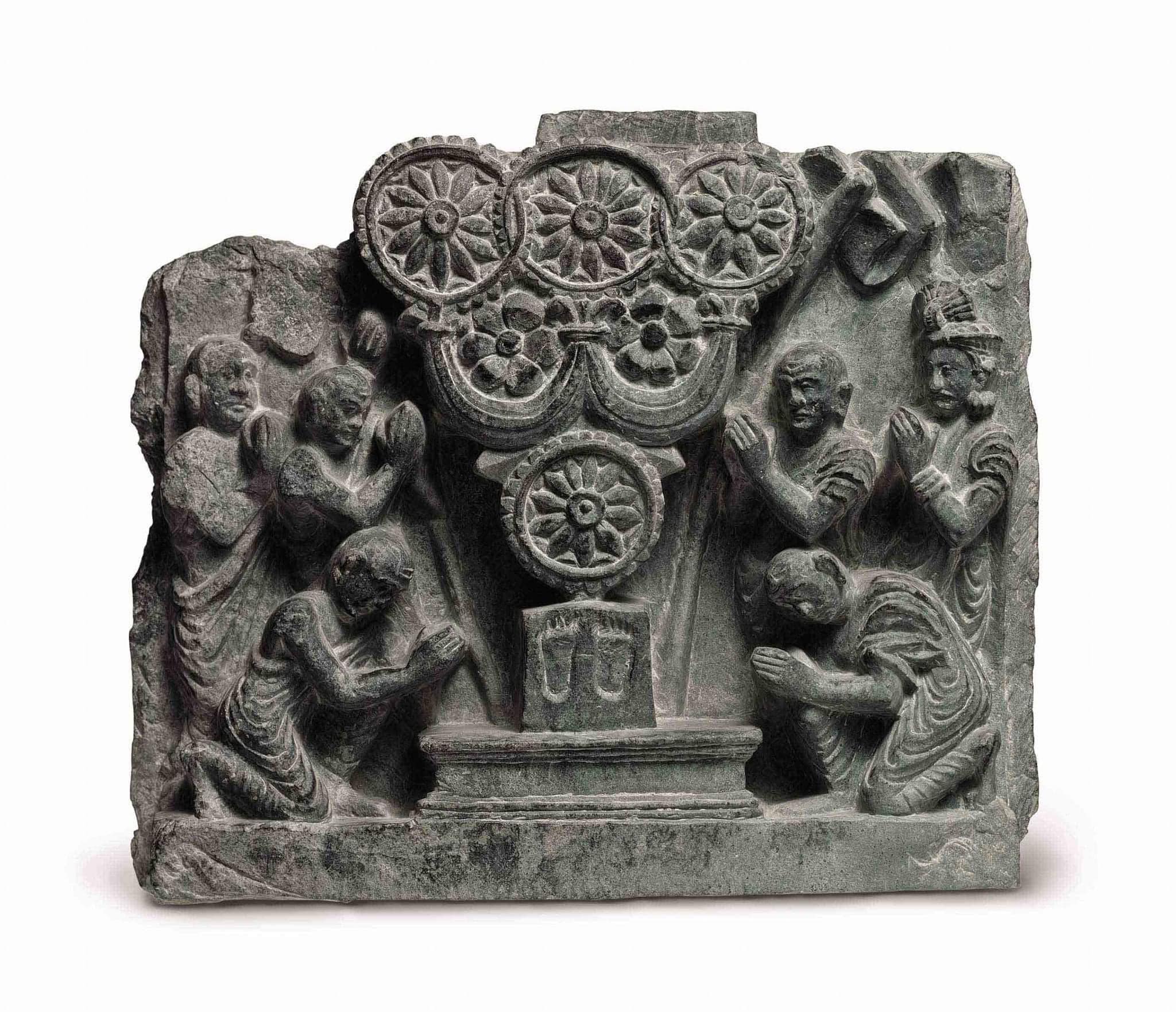 2,000+ years old Ancient Buddhist symbol sculptures.