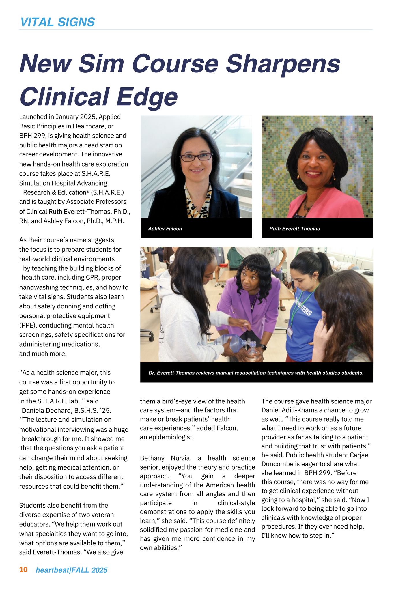 New Sim Course Sharpens Clinical Edge! Heartbeat Fall 2025 magazine ...