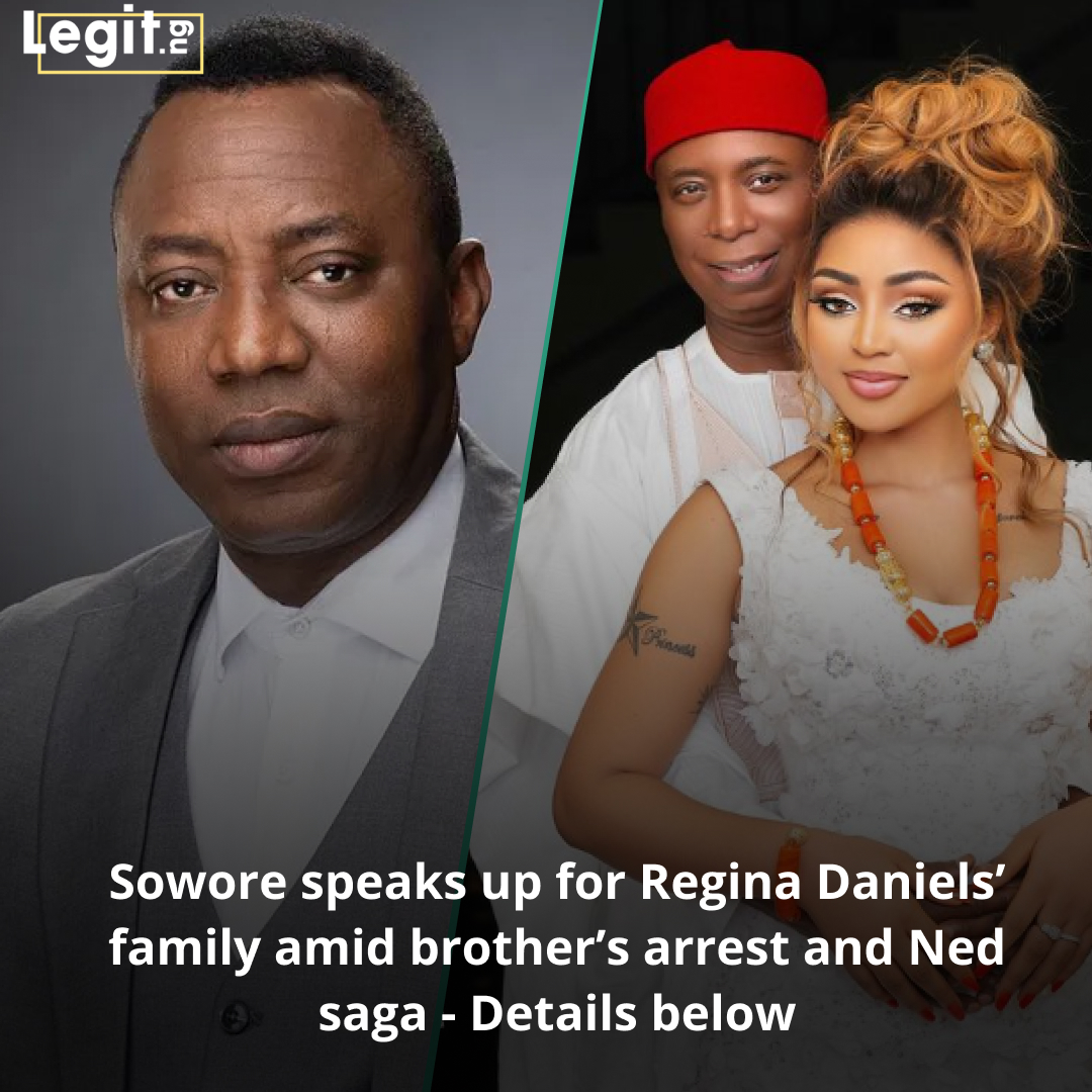 Legit.ng - Activist Omoyele Sowore stepped into Regina Daniels’ family ...