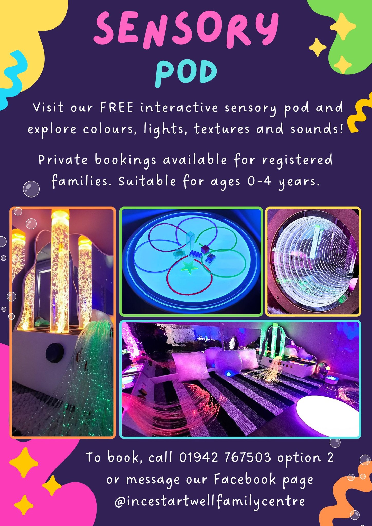 Family - New Sensory Pod Visit our FREE interactive sensory pod at Ince ...
