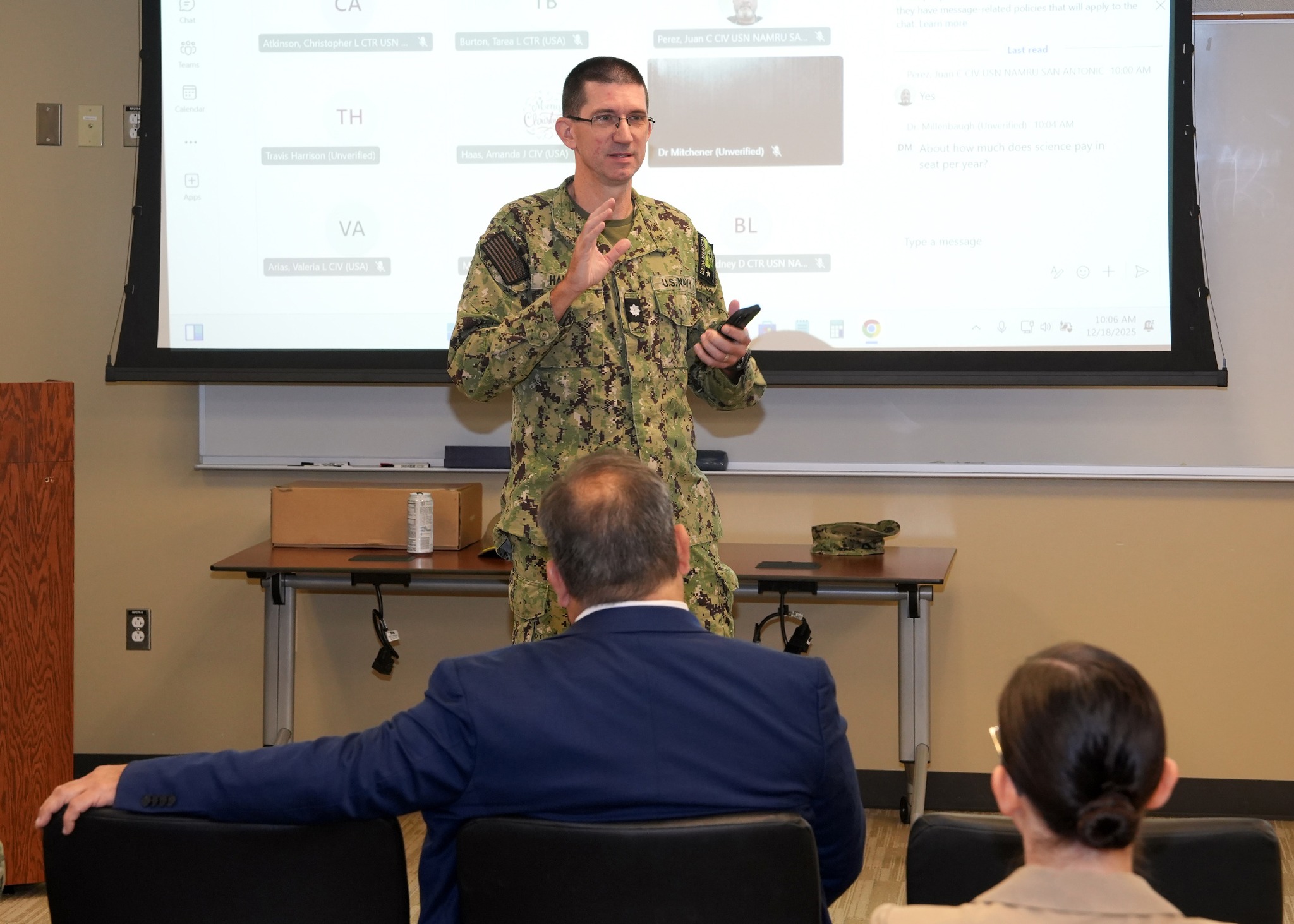Naval - JOINT BASE SAN ANTONIO-FORT SAM HOUSTON – (Dec. 18, 2025) – U.S ...